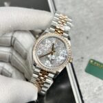 Rolex DateJust Replica Watch Flower Dial With Diamond Bezel 31mm - Image 2