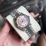 Rolex DateJust Pink Dial Replica Women-s Watch Roman Numerals EW 31mm - Image 2