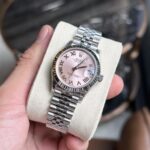 Rolex DateJust Pink Dial Replica Women-s Watch Roman Numerals EW 31mm - Image 3