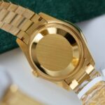 Rolex DateJust Women MOP Dial Knock Off Watches 18K Gold Wrapped + Moissanite Diamonds Custom 31mm - Image 10