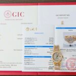 Rolex DateJust Women MOP Dial Knock Off Watches 18K Gold Wrapped + Moissanite Diamonds Custom 31mm