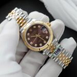 Rolex DateJust Wine Dial Replica Watch Jubilee Strap THB Factory 31mm - Image 3