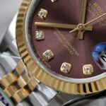 Rolex DateJust Wine Dial Replica Watch Jubilee Strap THB Factory 31mm - Image 6
