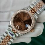 Rolex DateJust Replica Watches Chocolate Dial THB Factory 31mm - Image 3