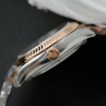 Rolex DateJust Women Demi Rose Gold Replica Watches Chocolate Dial THB Factory 31mm - Image 6