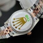 Rolex DateJust Women Demi Rose Gold Replica Watches Chocolate Dial THB Factory 31mm - Image 7