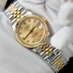 Rolex DateJust Luxury Replica Watch Yellow Champagne Dial THB Factory 31mm - Image 3