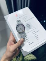 Rolex DateJust Rainbow Replica Watch Custom Moissanite Diamonds 41mm - Image 2