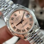 Rolex DateJust Replica Watch Women Dial Pink Automatic Movement THB Factory 31mm - Image 5