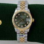 Rolex DateJust Replica Watches Green Dial Jubilee Strap THB Factory 31mm