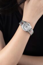 Rolex DateJust Replica Watch Mother Of Pearl Dial With Moissanite Bezel 31mm - Image 11