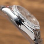 Rolex DateJust Replica Watch Mother Of Pearl Dial With Moissanite Bezel 31mm - Image 9