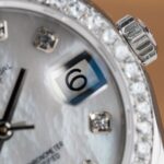 Rolex DateJust Replica Watch Mother Of Pearl Dial With Moissanite Bezel 31mm - Image 6