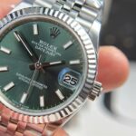 Rolex DateJust Replica Watch Dial Green Jubilee Strap THB Factory 31mm - Image 6