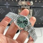 Rolex DateJust Replica Watch Dial Green Jubilee Strap THB Factory 31mm - Image 3