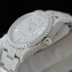 Rolex DateJust Replica Watch Diamonds Moissanite Hong Kong Custom 36mm - Image 9