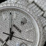 Rolex DateJust Replica Watch Diamonds Moissanite Hong Kong Custom 36mm - Image 8