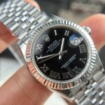 Rolex DateJust Replica 11 Watch Dial Black Jubilee Strap THB Factory 31mm - Image 5