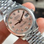 Rolex DateJust Replica Watch Dial Pink Jubilee Strap THB Factory 31mm - Image 5