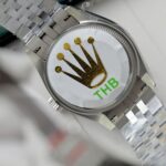 Rolex DateJust Replica 11 Watch Wine Dial Jubilee Strap THB Factory 31mm - Image 9