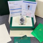 Rolex DateJust Replica Watches Gray Dial Bezel Diamonds Moissnaite Clean Factory 41mm