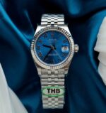 Rolex DateJust Replica Watches Women Blue Dial Jubilee Strap THB Factory 31mm