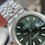 Rolex DateJust Clone Watch Dial Green Jubilee Strap THB Factory 31mm - Image 6