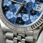Rolex DateJust Replica Watch Women Blue Flower Dial THB Factory 31mm - Image 6