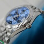 Rolex DateJust Replica Watch Women Blue Flower Dial THB Factory 31mm - Image 7