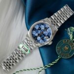 Rolex DateJust Replica Watch Women Blue Flower Dial THB Factory 31mm - Image 3