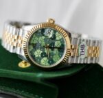 Rolex DateJust Replica Watch Women Green Flower Dial THB Factory 31mm - Image 3