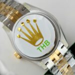 Rolex DateJust Replica Watch Women Green Flower Dial THB Factory 31mm - Image 8