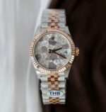 Rolex DateJust Best Replica Watch Women Flower Dial Jubilee Strap THB Factory 31mm