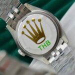Rolex DateJust Replica Watches Sillver Dial Jubilee Strap THB Factory 31mm - Image 8