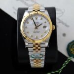 Rolex DateJust Luxury Imitation Watch Mother Of Pearl Dial Clean Factory 41mm