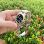 Rolex DateJust Replica 1:1 Watch Demi Black Dial EW Factory 41mm - Image 4