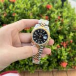 Rolex DateJust Replica 1:1 Watch Demi Black Dial EW Factory 41mm - Image 2