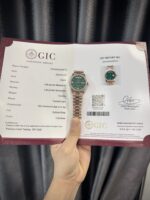 Rolex Best Replica Watch Day-Date 128235 Gold Wrapped And Moissanite Diamond Custom 36mm
