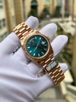 Rolex Day-Date 128235 Replica Watch Dial Diamonds Moissanite Weight 158gram QF 36mm - Image 4