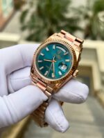 Rolex Day-Date 128235 Replica Watch Dial Diamonds Moissanite Weight 158gram QF 36mm - Image 5