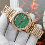Rolex Day-Date 128235 Dial Aventurine Replica Watch Custom Gold Wrapped 36mm - Image 3