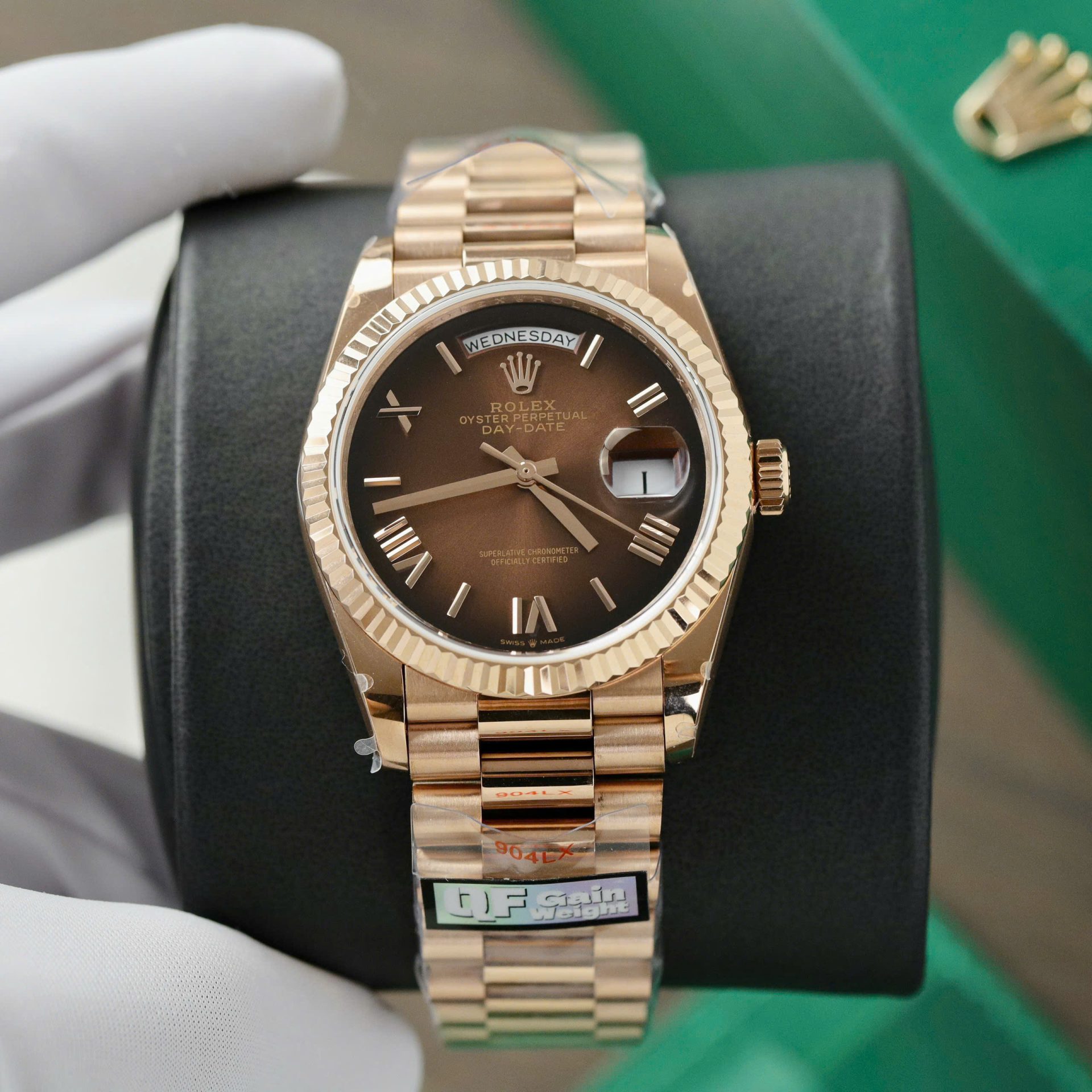 Dong-Ho-Rolex-Day-Date-128235-Replica-11-Mat-Chocolate-Trong-Luong-158gram-QF-Factory-36mm-2.jpg Rolex Day-Date 128235 Replica Watch Dial Chocolate Weight 158gram QF Factory 36mm - Image 1