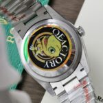 Rolex Day-Date 128236 Pink Dial Replica Watch Weight 158 Grams QF Factory 36mm - Image 9