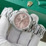 Rolex Day-Date 128236 Pink Dial Replica Watch Weight 158 Grams QF Factory 36mm - Image 3