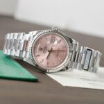 Rolex Day-Date 128236 Pink Dial Replica Watch Weight 158 Grams QF Factory 36mm - Image 4