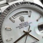 Rolex Day-Date 128236 MOP Dial Copies Watches Weight 158gram QF Factory 36mm - Image 5