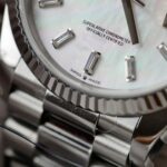 Rolex Day-Date 128236 MOP Dial Copies Watches Weight 158gram QF Factory 36mm - Image 6