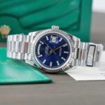 Rolex Day-Date 128236 Replica Watch Blue Dial Weight 158gram QF Factory 36mm - Image 5