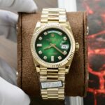 Rolex Day-Date 128238 Best Replica Watch Dial Green Ombre Weight 158 Grams QF Factory 36mm