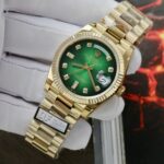 Rolex Day-Date 128238 Best Replica Watch Dial Green Ombre Weight 158 Grams QF Factory 36mm - Image 4